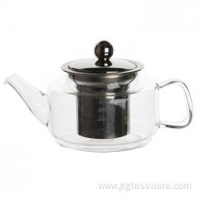 400ml Handmade Glass Filtering Teapot for Tea